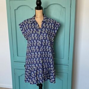 Entro Navy Floral Mini Dress